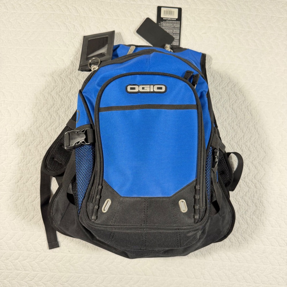 Ogio Street Tech Specs Unisex‎ Backpack Laptop Sleeve Audio Pocket Blue NWT